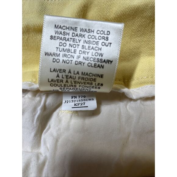 Jag Jeans Women’s Pull-on Capri Size 6 - Butter Yellow - Classic Fit - Picture 7 of 7